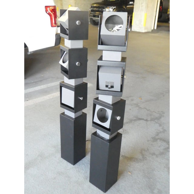 Irving Richards Arteluce Swivel Floor Lamps Restored - a Pair For Sale - Image 9 of 12