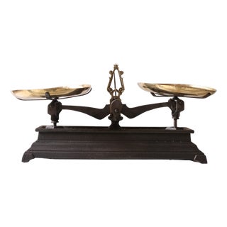19th Century French Brass & Iron Scale (C) For Sale