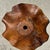 Large Flat Wavy Leaf-Shaped Teak Pendant Light with Floral Stripes, 1980s For Sale - Image 9 of 11