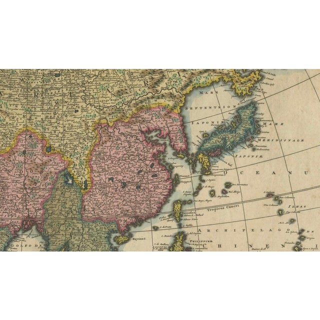 Antique Map of Asia and the East Indies, 1720 For Sale - Image 9 of 11