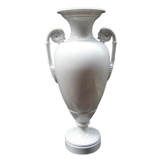 KPM Porcelain Neoclassical Amphora Vase Germany circa 1960 For Sale