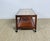 Vintage Teak and Ceramic Coffee Table on Casters, 1960s For Sale - Image 9 of 10