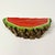 Vintage Folk Art Boho Chic Arts & Crafts Elm Wedge Watermelon Sculpture, Hand Carved, Painted For Sale - Image 11 of 12