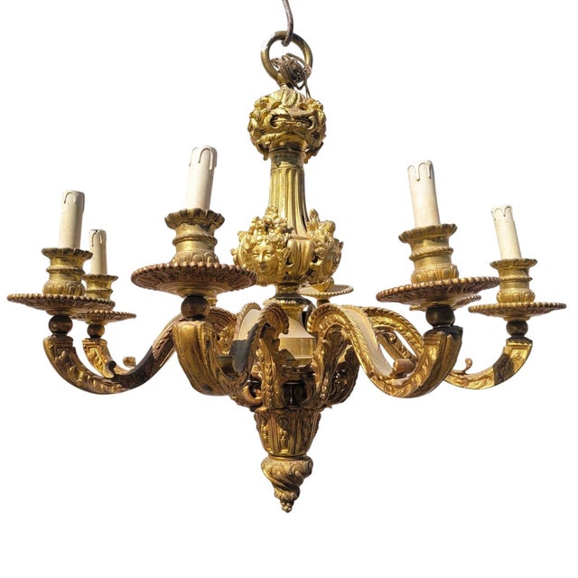 20th Century Mazarin Bronze Chandelier For Sale - Image 15 of 15