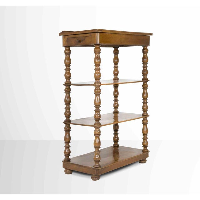 19th Century Vintage Lacquered Bookcase in Wood, Italy For Sale - Image 4 of 9