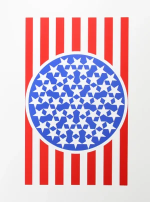 Robert Indiana, New Glory Banner, Serigraph