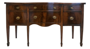 Vintage Hollywood Mahogany Sideboard Buffet