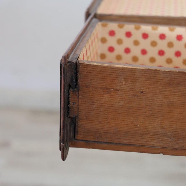 Antique Walnut and Cherry Wood Writing Desk, 1700s For Sale - Image 4 of 14