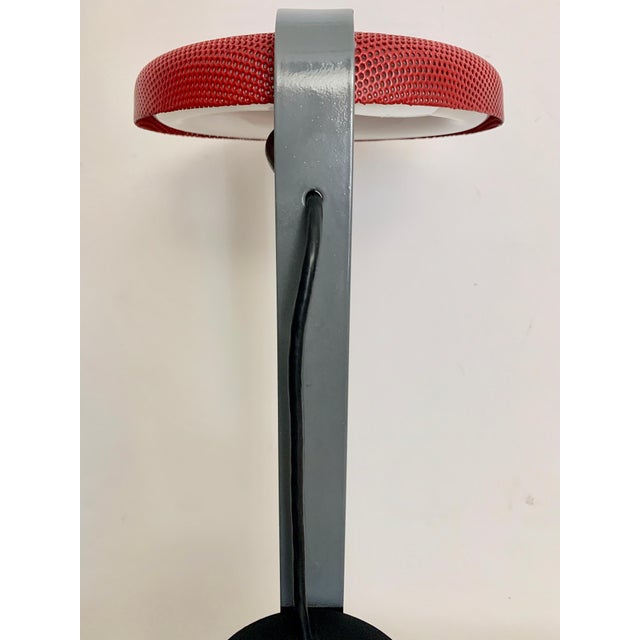 Ron Rezek Red, Gray and Black Model 110 Desk Lamp For Sale - Image 11 of 12