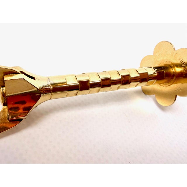 Antique French Gold-Plated Crab Sugar Mechanical Tongs, 1900s For Sale - Image 6 of 7