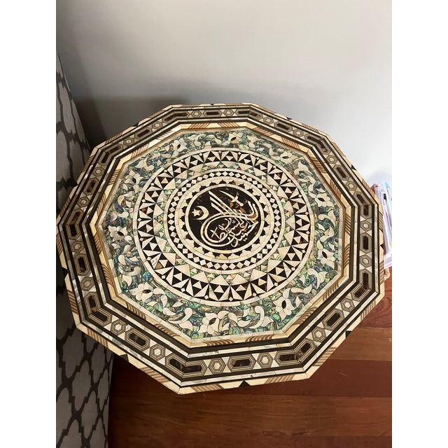 1970s Pair of Moroccan Side Tables For Sale - Image 4 of 4