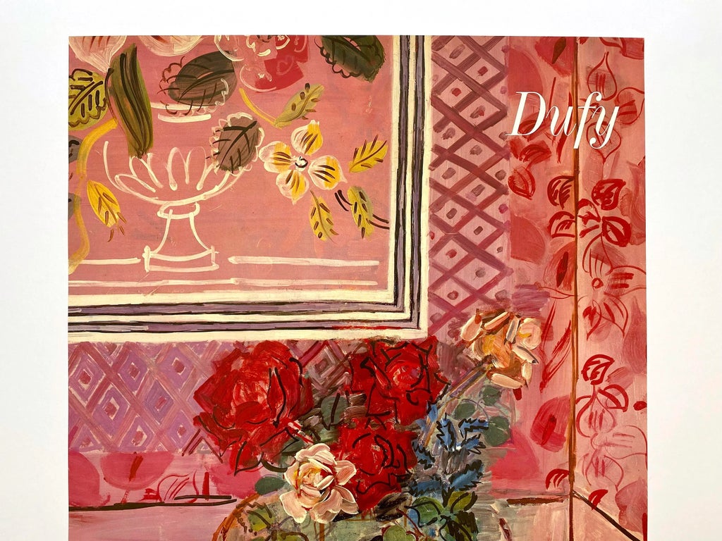 Raoul Dufy Vintage 1989 Expressionist Lithograph Print Large