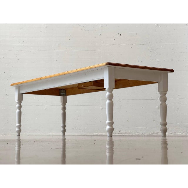 Large Country-Style Dining Table in Wood, 1980s For Sale - Image 11 of 18