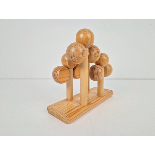 Scandinavian Pine Letter Holder by Kaija Aarikka for Aarikka, Finland, 1970s For Sale - Image 4 of 9