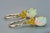 Genuine Opal dangle earrings in 925 silver. Metal: 925 silver Size: 25 x 6 mm. Total weight: 2.8 g. Central stones:...