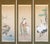 Showa to Early Heisei Era Japanese Silk Scroll Paintings by Jin, Set of 3 in Original Case For Sale - Image 17 of 18