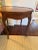 French parlor or entry table with mahogany * French antique late 19th century furniture * Restored finish in excellent...