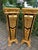 1980 French Louis XVI Gold Black Beech Marble Pedestals Pair For Sale - Image 16 of 16