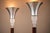 Brown Pair of “Torchierre” Floor Lamps in Rosewood, Crystal & Metal, Unknown, 1950s For Sale - Image 8 of 12