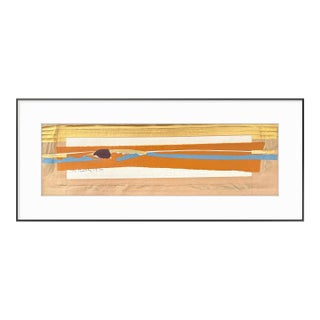 Barbara Beck 1976 Abstract Paper Collage - Signed/Dated For Sale