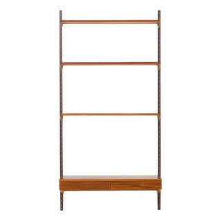 Teak Shelving Unit with Desk by Kai Kristiansen for FM Møbler, Denmark, 1960s For Sale