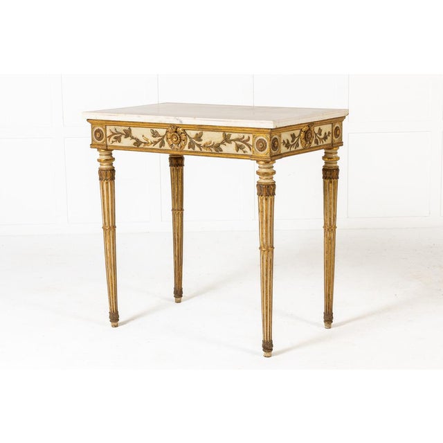 19th Century Italian Gilt Console Table For Sale - Image 9 of 9