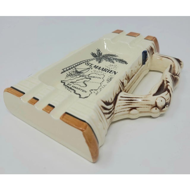 Cream Vintage St Maarten Ashtray For Sale - Image 8 of 11
