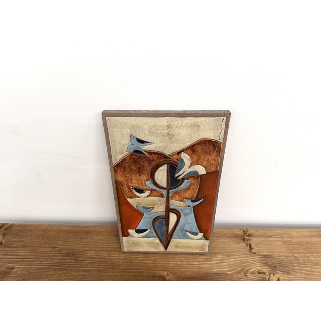Decorative Wall Panel in Glazed Stoneware, 1970s For Sale - Image 13 of 13