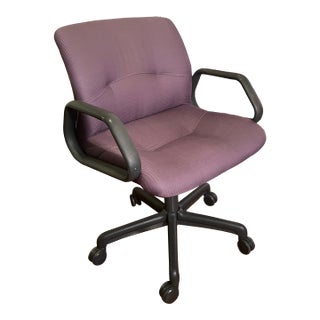Vintage 1988 Purple Steelcase Desk Office Chair For Sale