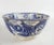 Antique Chinoiserie Blue Transferware Dragon Bowl Stapled For Sale - Image 10 of 10
