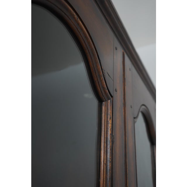 1990s Henredon Ralph Lauren Distressed China Cupboard For Sale - Image 14 of 16