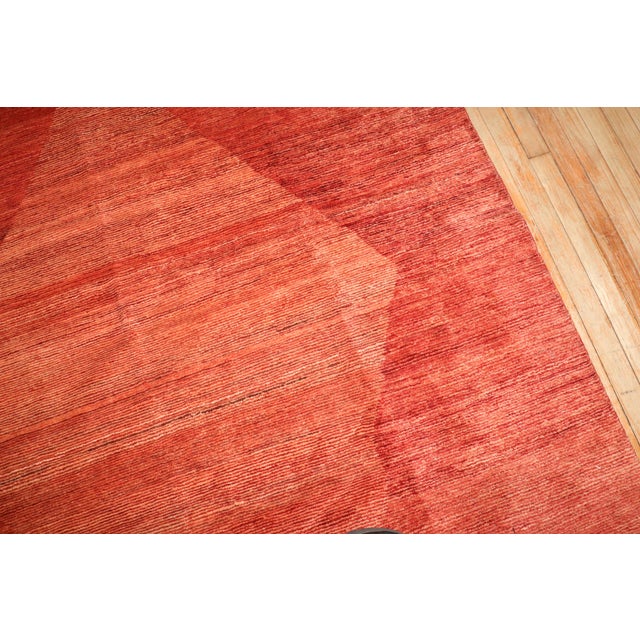 Red Zabihi Collection Red Contemporary Persian Gabbeh Rug For Sale - Image 8 of 8