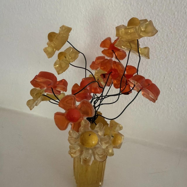 Mid-Century Modern 1960s Beautiful MCM Wonderland Bouquet of Acrylic Lucite Flowers For Sale - Image 3 of 4