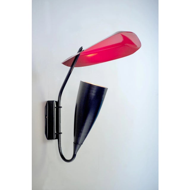 Large Wall Light with Deflector, 1950s For Sale - Image 11 of 11