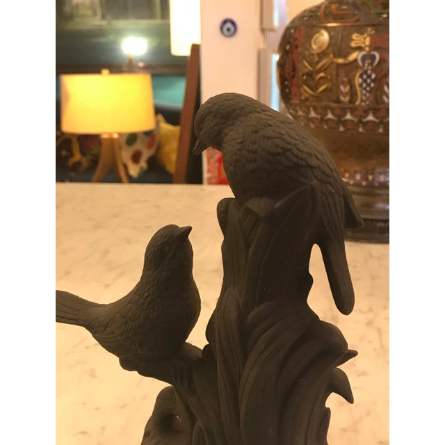 Mid 20th Century Mid - Century Mikes Mold Black Bisque Ceramic Bird Sculpture For Sale - Image 5 of 7