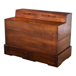 Art Deco Style Mahogany Entry Desk or Bar by Ima s.a. Bogota, Colombia For Sale