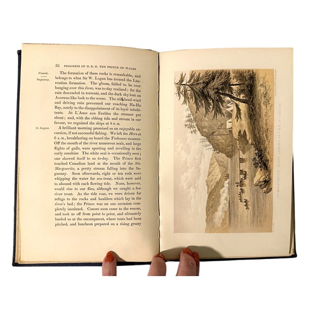 Antique 1st Ed Book: Journal of the Progress of h.r.h. The Prince of Wales Through British North America 1860 For Sale - Image 12 of 13