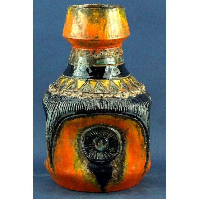 Sardinian Futuristic Ceramic Vase by Emilia Palomba, Italy, 1960s For Sale - Image 3 of 18