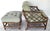 Chippendale Vintage Chinese Chippendale McGuire Style Bamboo Rattan Lounge Chair & Ottoman For Sale - Image 3 of 8