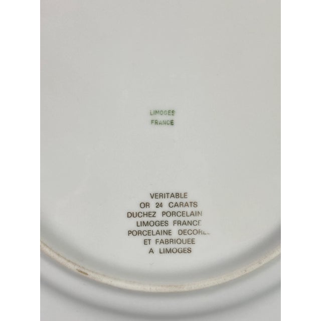 1920s Limoges France Rehausse Main Collection Gold & Cobalt Blue