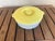 Art Deco Hall Ge Refrigerator Ware 2 Quart Yellow and Gray Covered Casserole Dish For Sale - Image 4 of 7