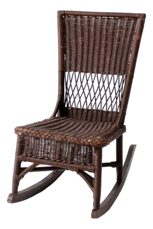 Antique Victorian Wicker Rocking Chair