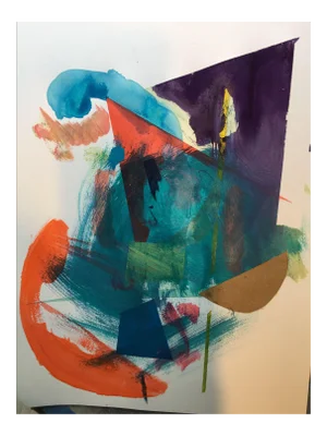Erik Sulander Abstract Original Acrylic Painting