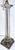 Hollywood Regency Vintage Glass Column Table Lamp For Sale - Image 3 of 9