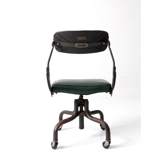 Vintage Industrial DoMore Swivel Office Chair For Sale - Image 10 of 14