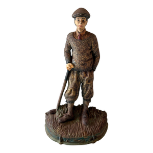 Vintage Cast Iron Golfer Doorstop