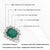 Contemporary Empire Style 4.1ct Big Emerald Diamond 14k White Gold Ring Size 4 For Sale - Image 13 of 18
