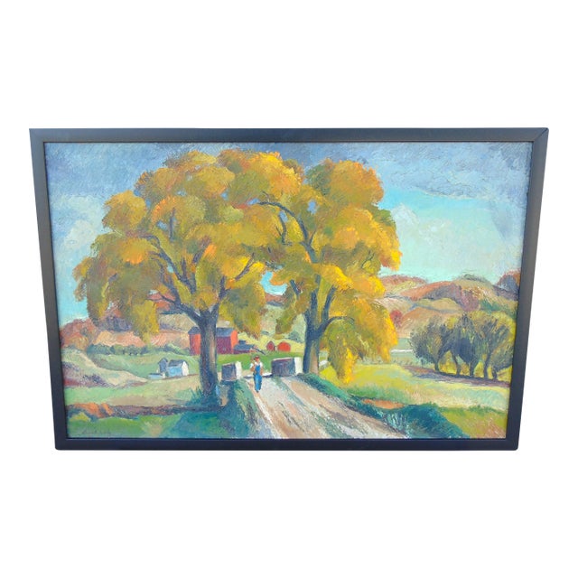 Original Oil Painting "Going Fishing" by Frederick Buchholz 38"w X 26"h Framed For Sale