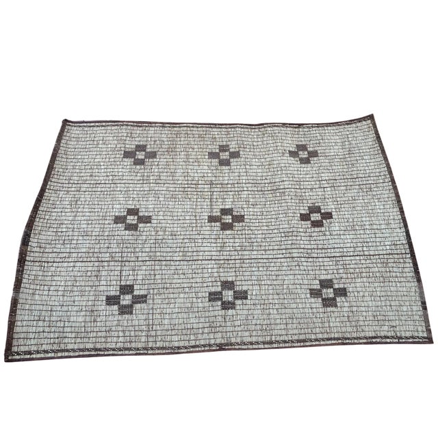 Mauritanian Tuareg Rug in Plant Fibers and Leather, 1990s For Sale - Image 10 of 10
