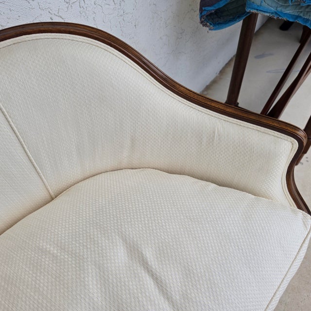 Anitque Mahogany Serpentine Hepplewhite Style Sofa For Sale - Image 9 of 18
